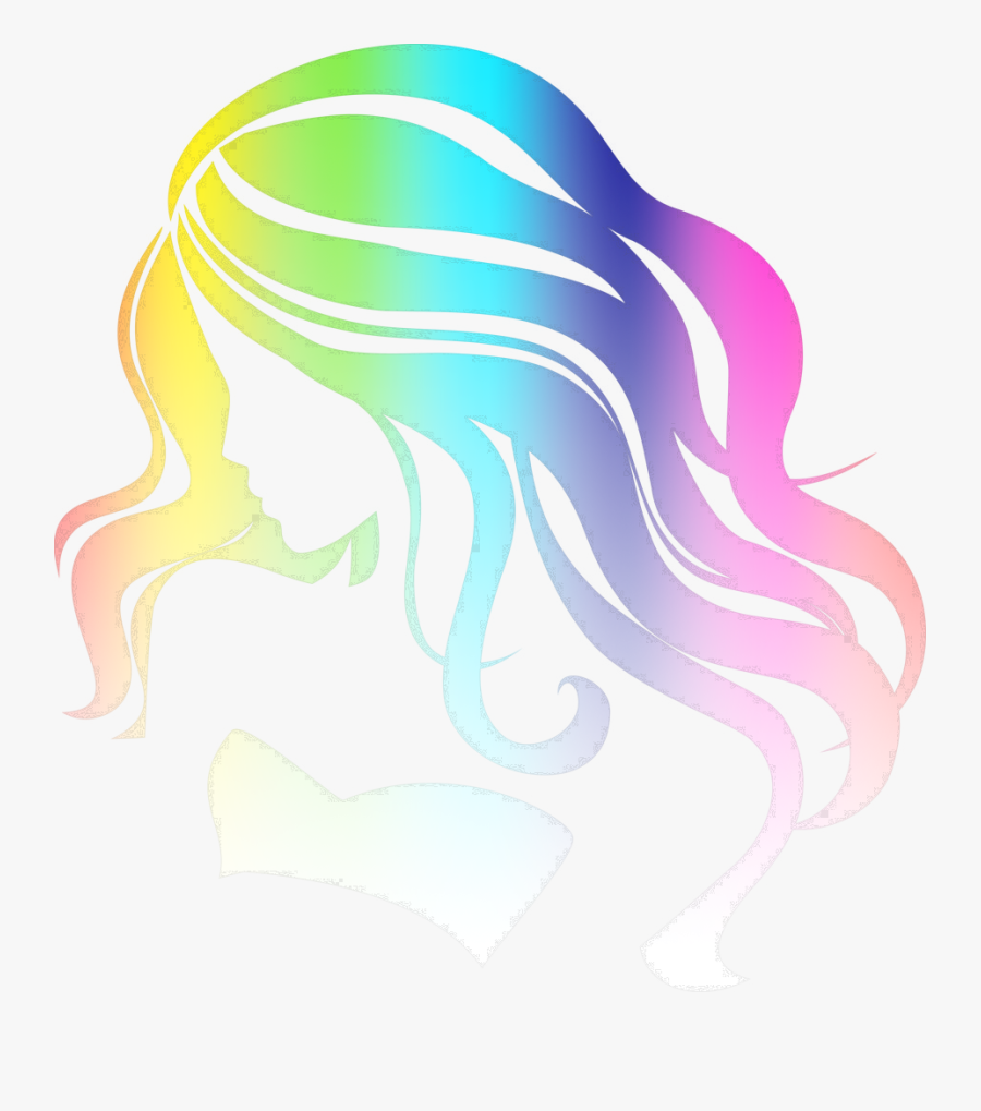 #lady #sexy #sexyhair #multicolor #multicolored #freetoedit - Illustration, Transparent Clipart