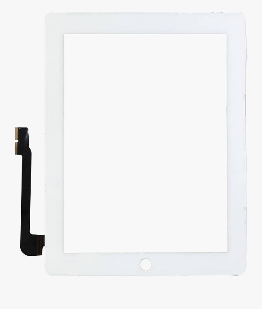 Hd Ipad 3 Touch Screen With Home Button & 3m Sticker - Led-backlit Lcd Display, Transparent Clipart