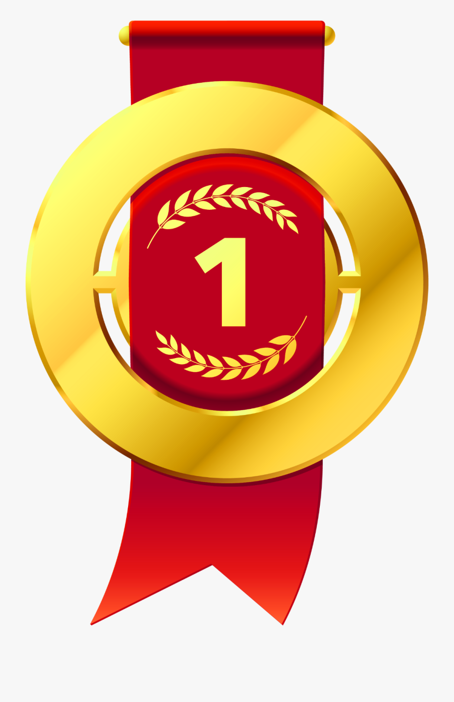 Award Ribbon Clip Art - Medals Transparent, Transparent Clipart