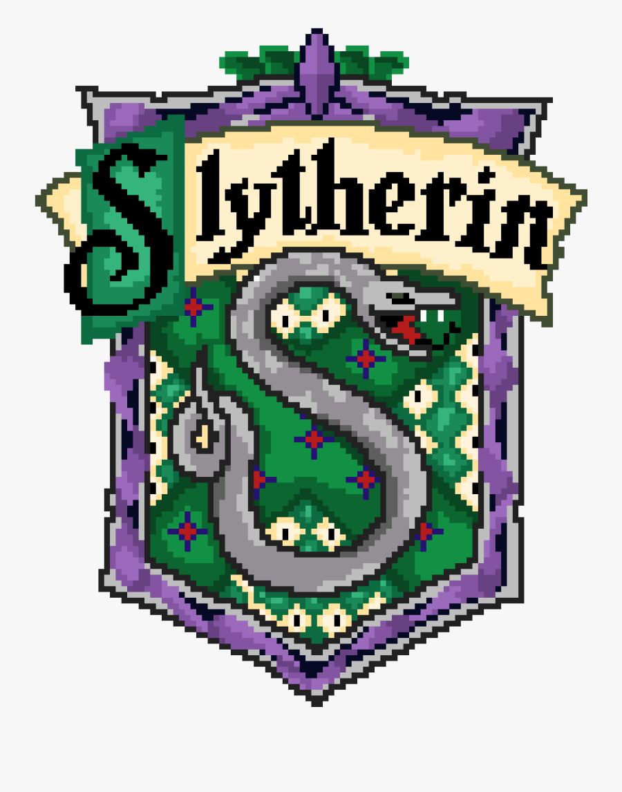 Slytherin Crest Cross Stitch, Transparent Clipart