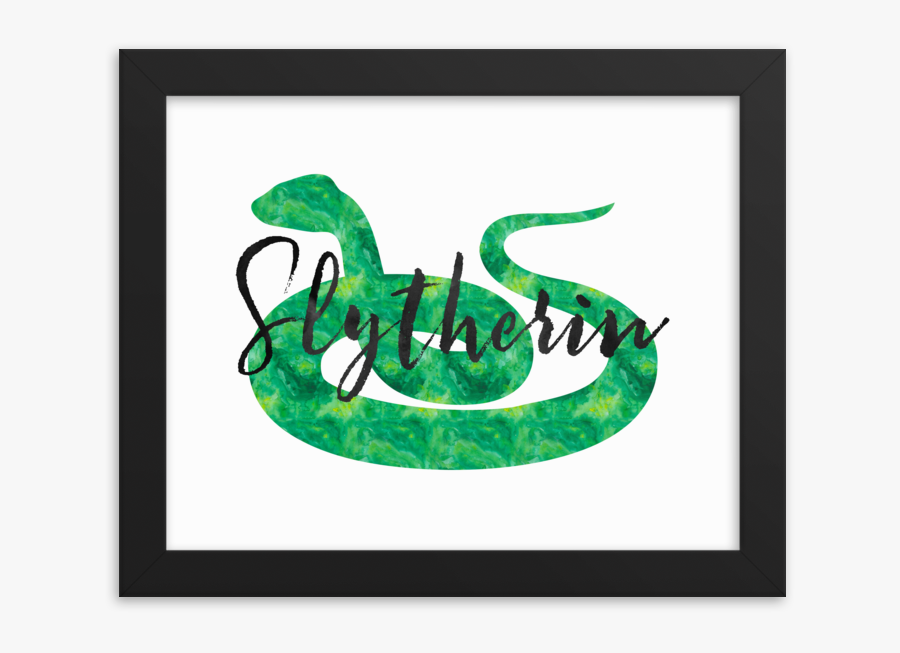Slytherin Hogwarts House Pride Art Print - Slytherin, Transparent Clipart