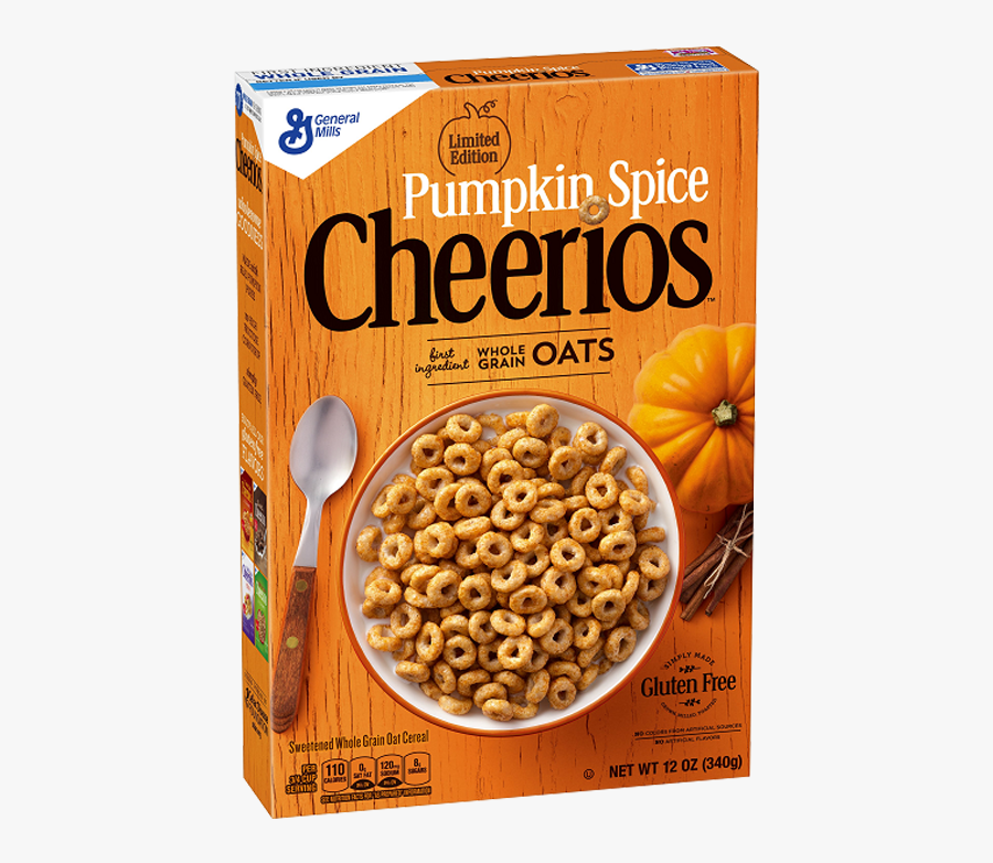 Pumpkin Spice Cheerios, Transparent Clipart