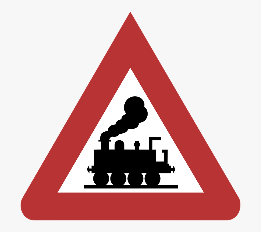 Ungarded Level Crossing, Railway, Danger, Traffic - Eisenbahn, Transparent Clipart