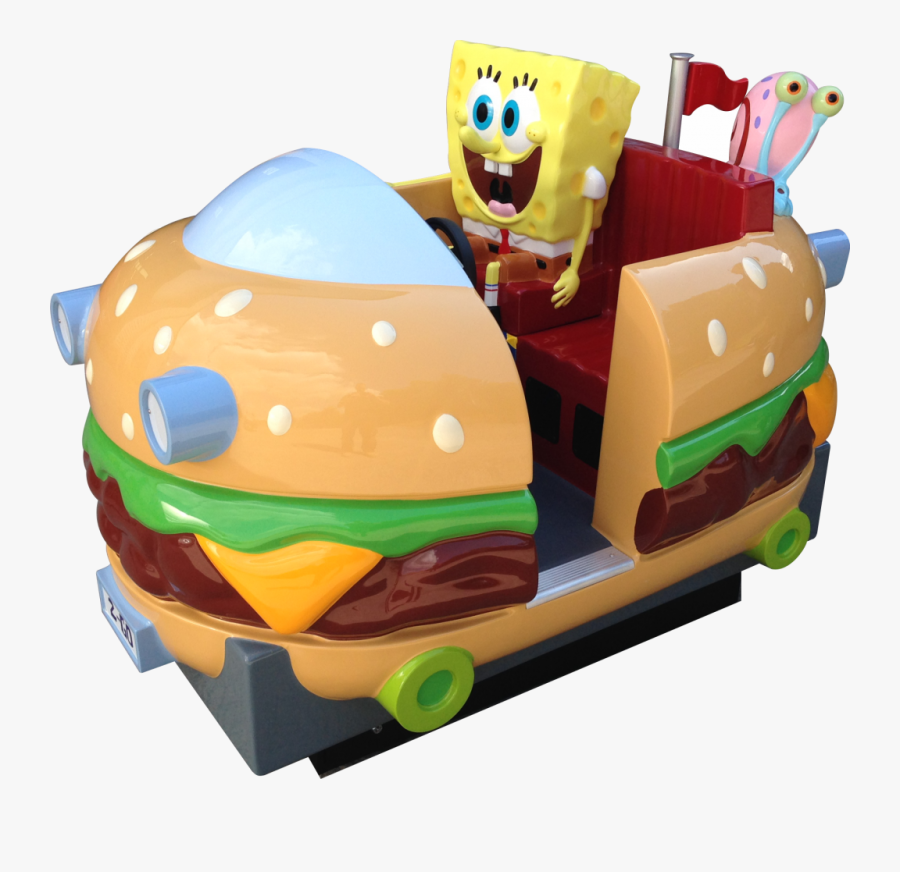 Transparent Krabby Patty Png - Spongebob Kiddie Ride, Transparent Clipart