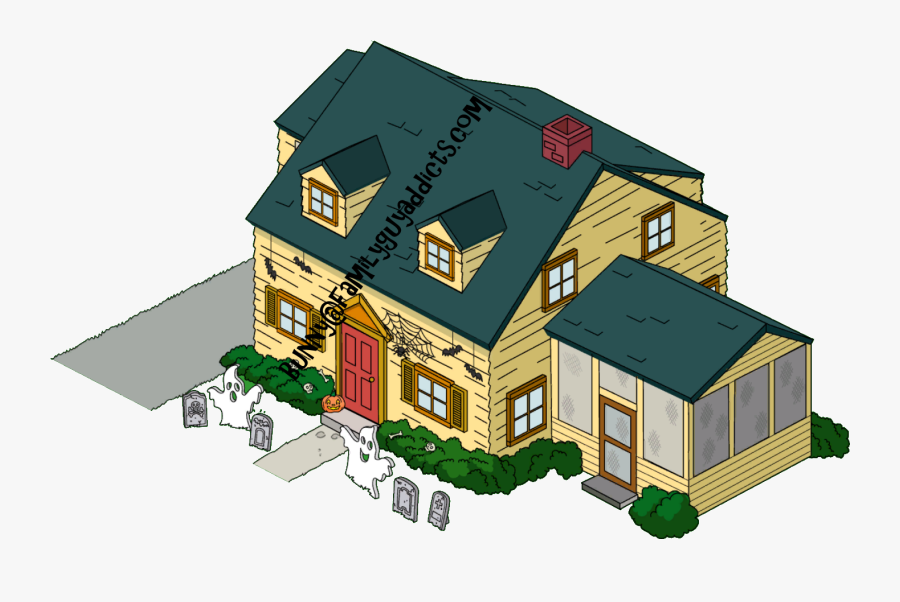 Griffin House Halloween Decorations - Family Guy House Png, Transparent Clipart
