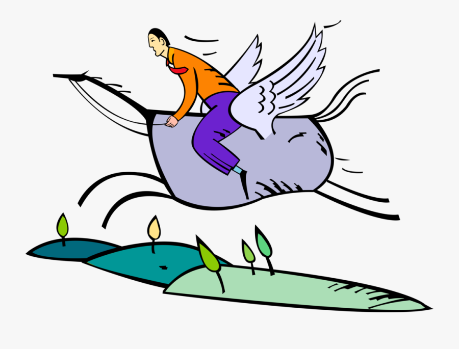 Flying Vector Winged Man Clip Art Library, Transparent Clipart