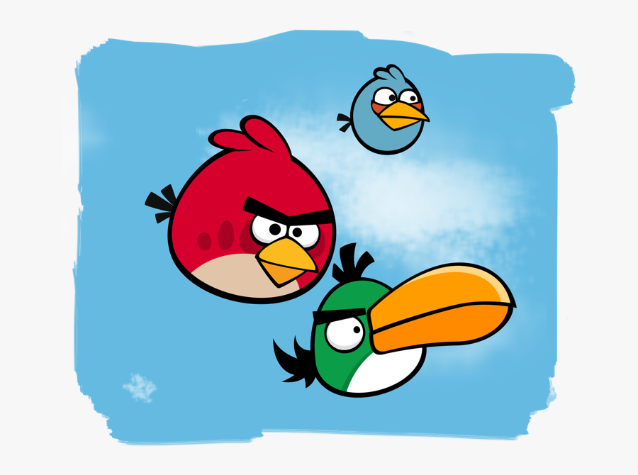 Red Angry Bird Characters, Transparent Clipart