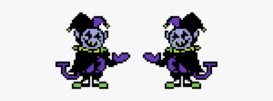 Jevil Deltarune Pixel Art, Transparent Clipart