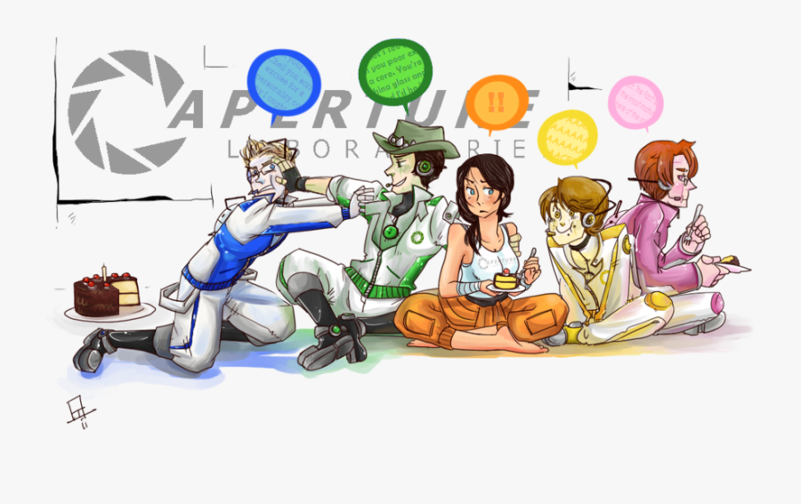 Portal 2 Chell Core, Transparent Clipart