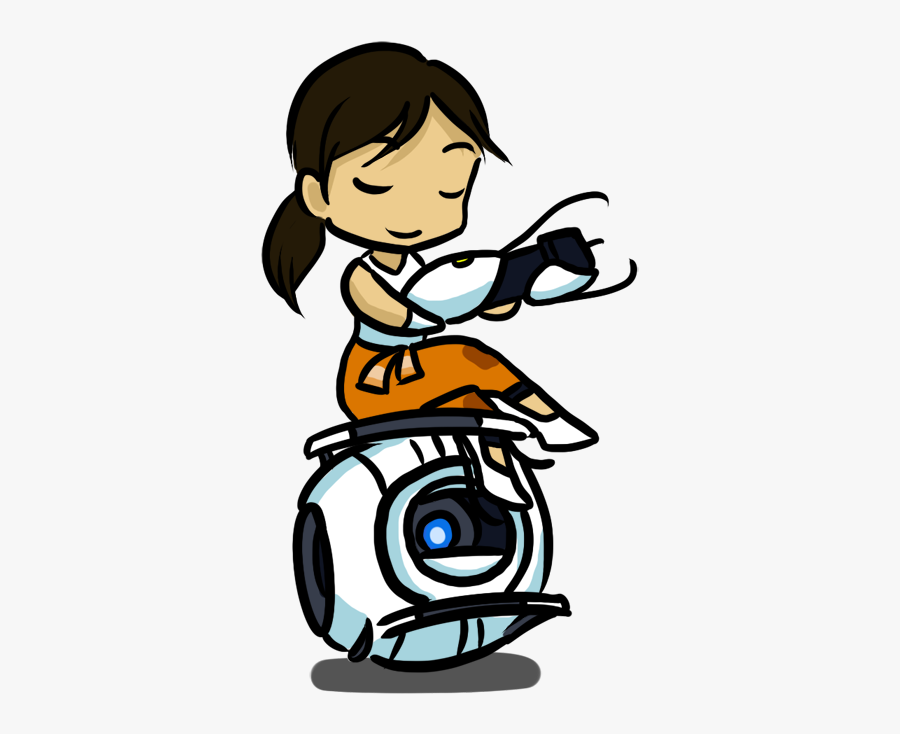 Portal 2 Chibi, Transparent Clipart