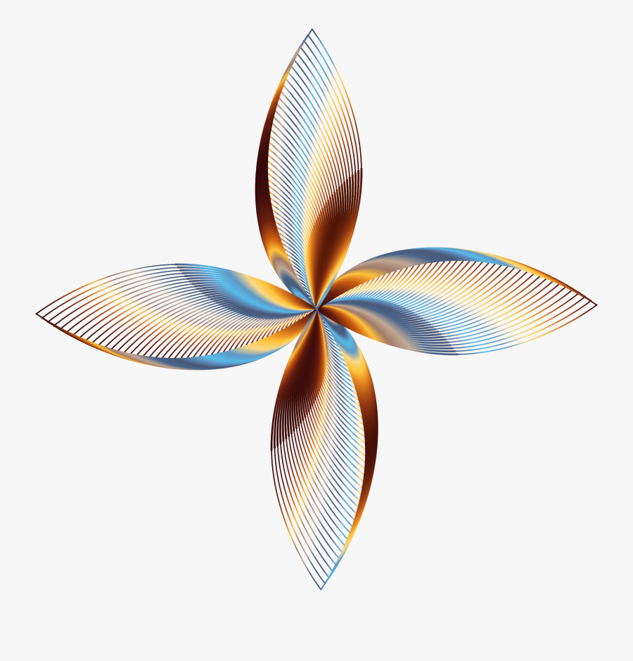 Prismatic Petals Line Art 2 No Background Clip Arts - Graphic Design, Transparent Clipart