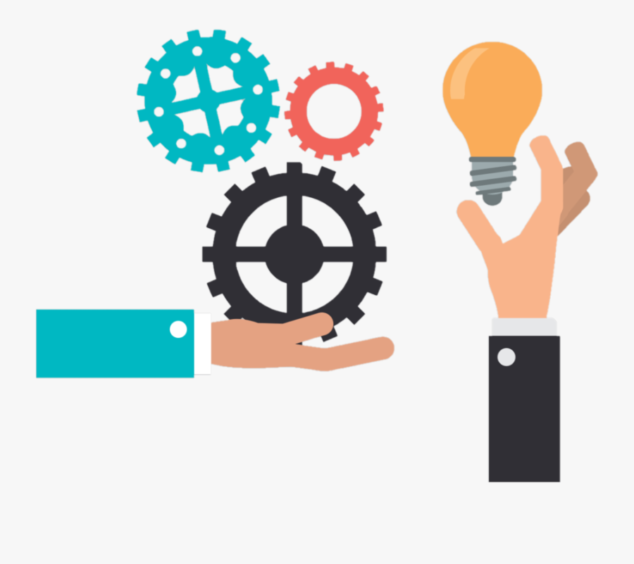 Gear Wheels, Transparent Clipart