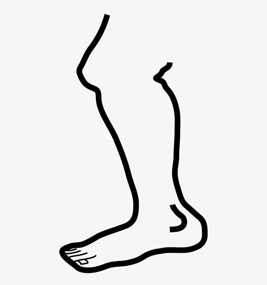 Leg Foot Human - Leg Clip Art Black And White Transparent, Transparent Clipart
