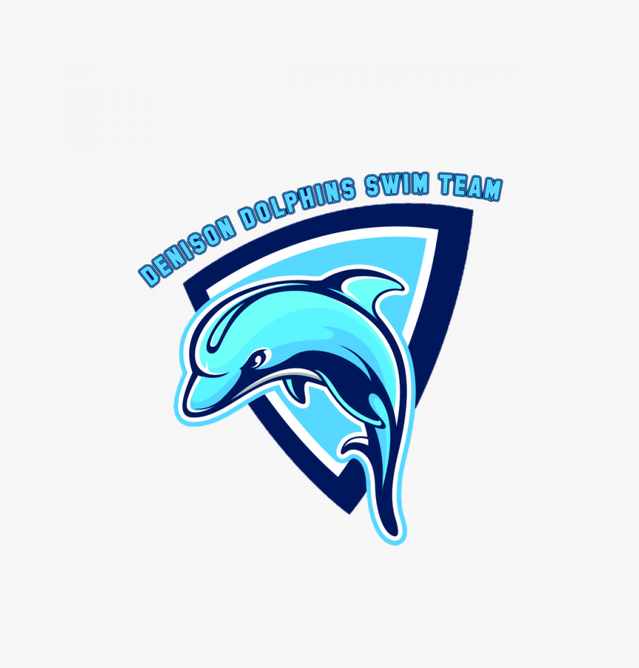 Denison Dolphins Logo - Common Bottlenose Dolphin, Transparent Clipart