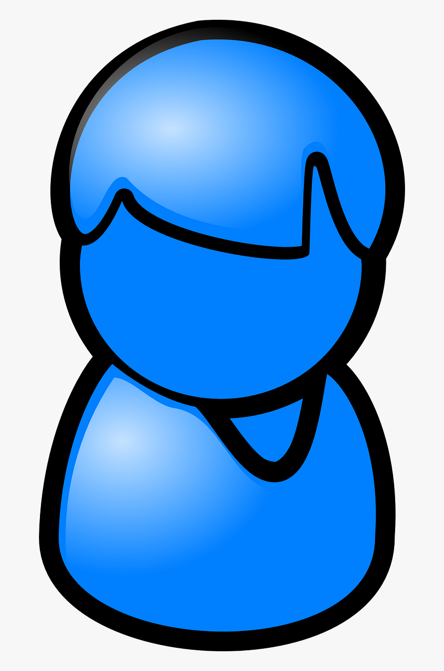Avatar Person Male Blue Icon Png Image - Portable Network Graphics, Transparent Clipart