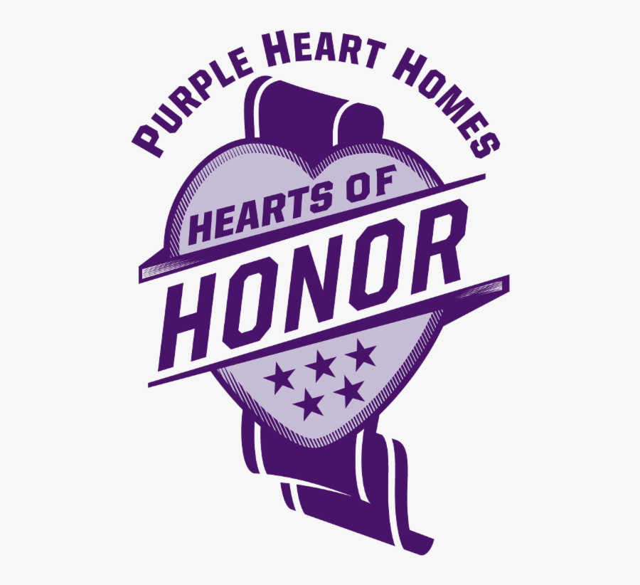 Purple Heart Homes Logo, Transparent Clipart