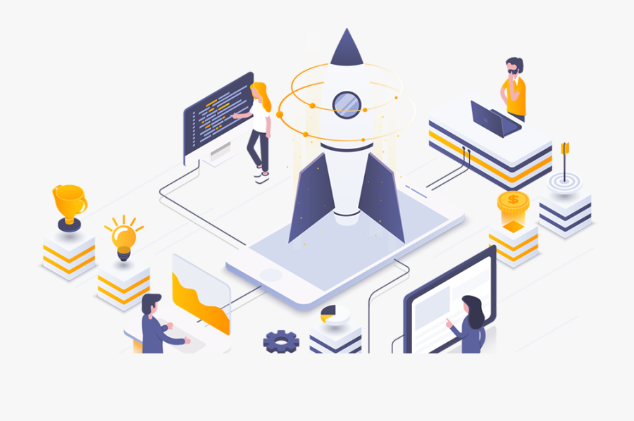 Clip Art Afp Check Vs National - Business Startup Illustration Isometric, Transparent Clipart