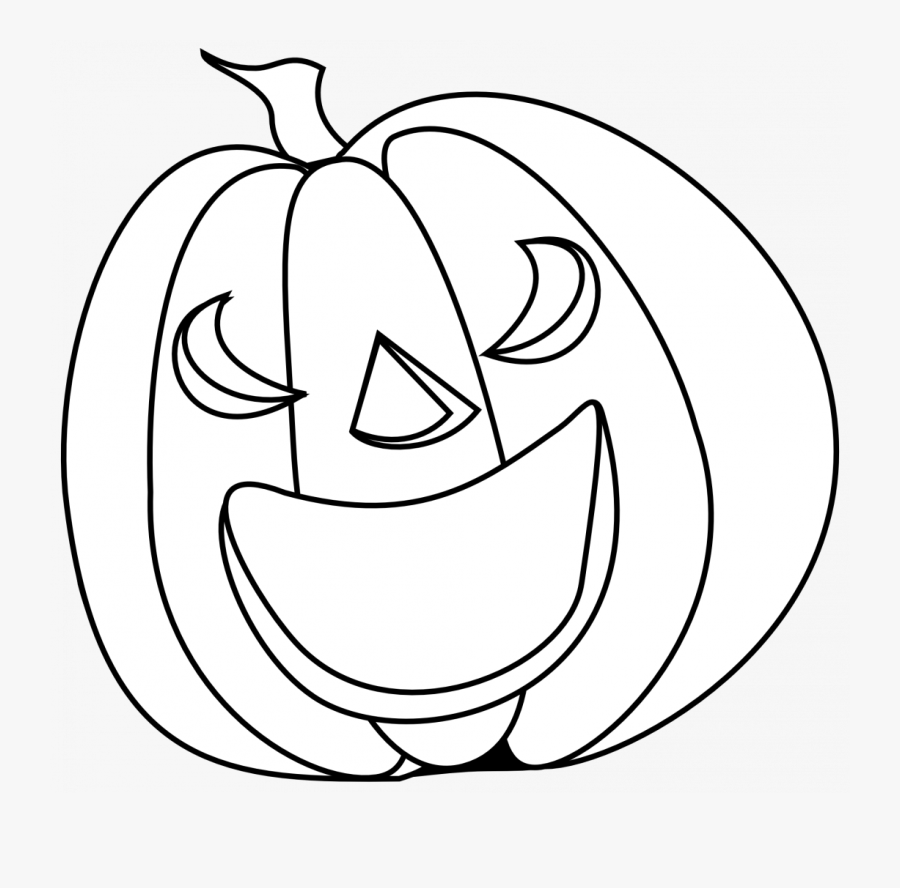 Halloween Pumpkin Clipart Black And White, Transparent Clipart