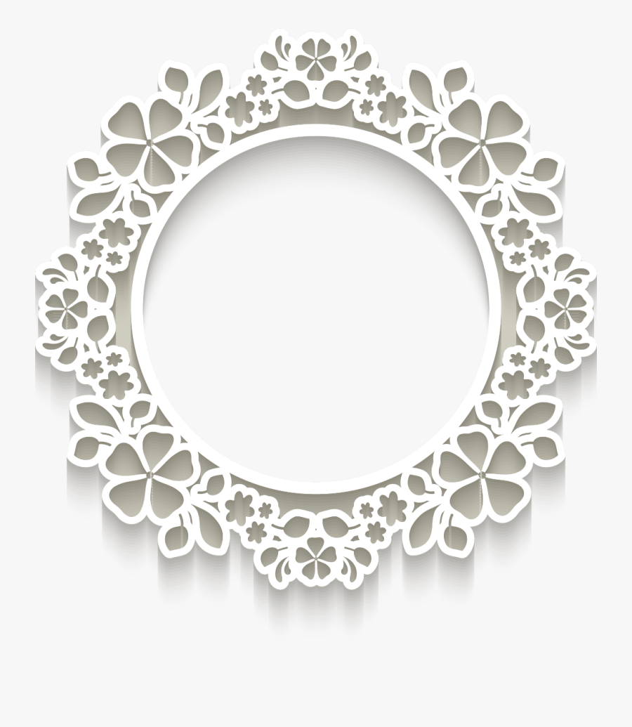 Frame Hd White D - White Circle Frame Png, Transparent Clipart