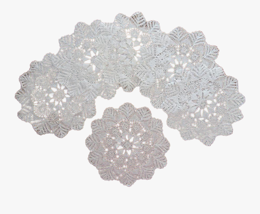 White Doily Clipart, Transparent Clipart