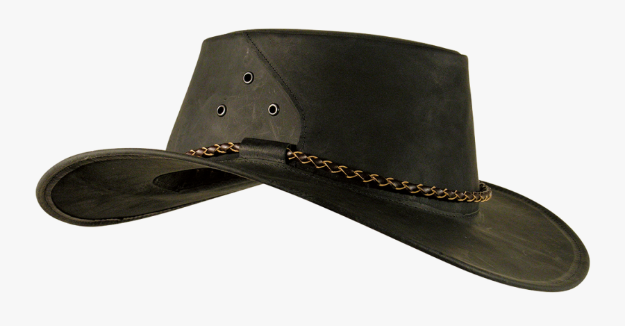 Kakadu The Roo Kangaroo Leather Hat In Charcoal - Cowboy Hat, Transparent Clipart