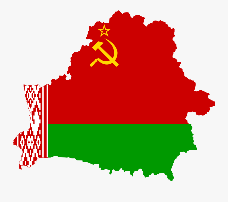 Belarus Poland, Lithuania, Republic Of Belarus, Market - Belarus Flag And Map, Transparent Clipart