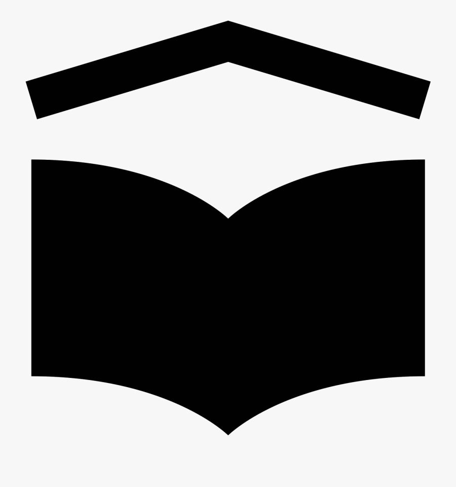 A School Symbol Is Shown With An Open Book And On Top, Transparent Clipart