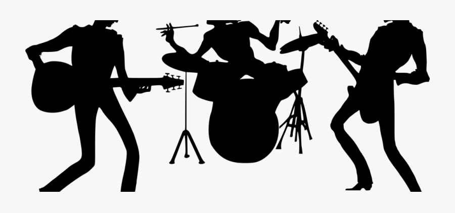Rock Band Silhouette Png, Transparent Clipart