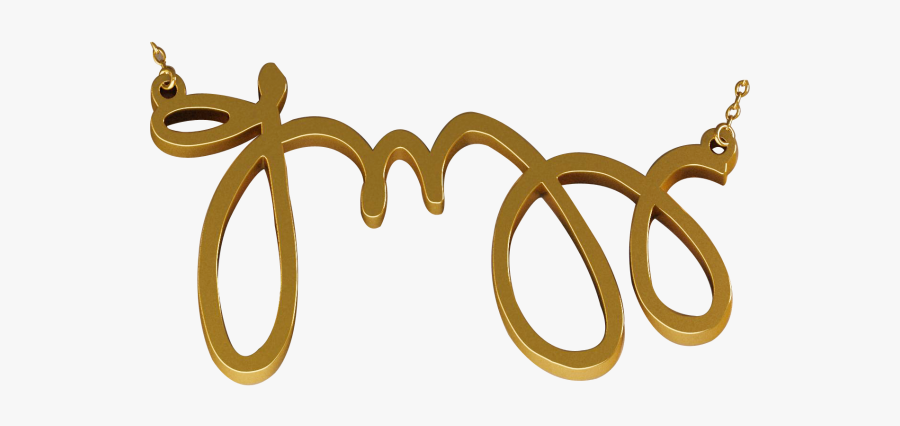 Overt Your Personality With Personalized Signature - Metal, Transparent Clipart