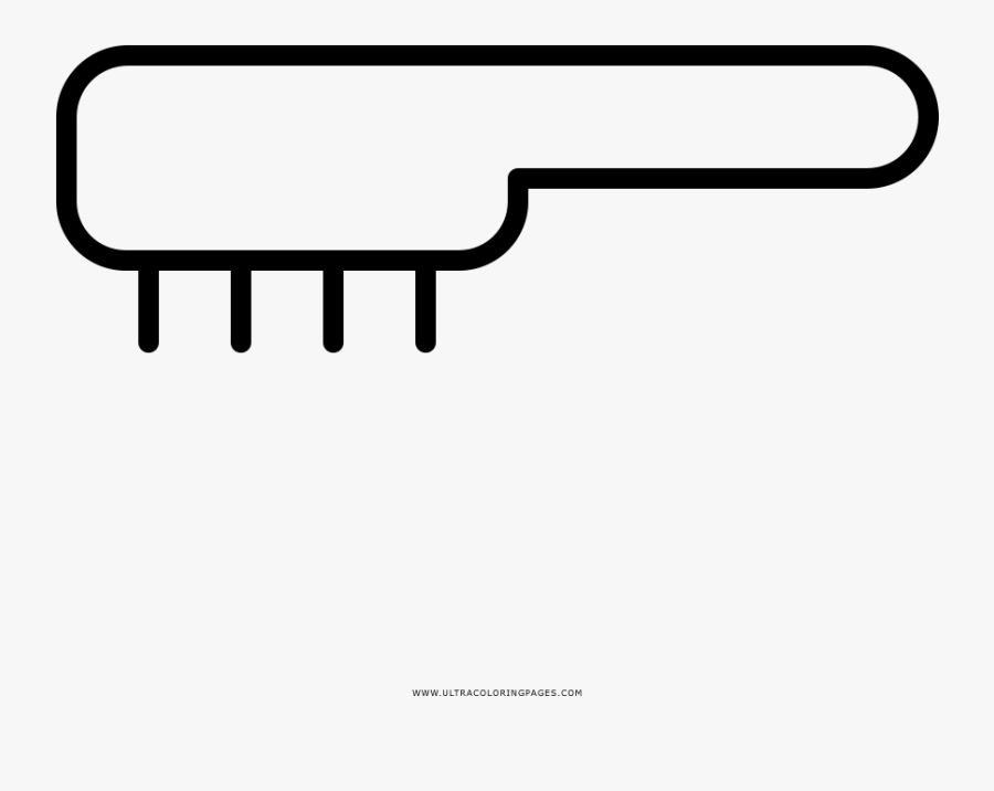 Hair Brush Coloring Page Clipart , Png Download, Transparent Clipart