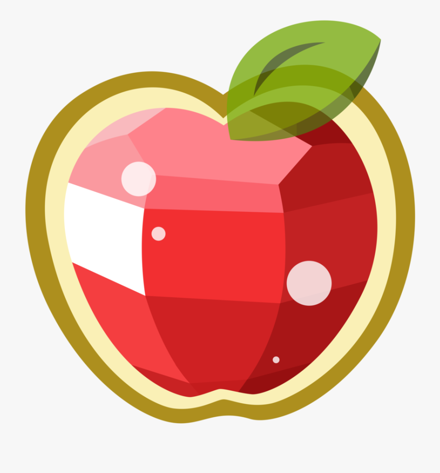 Apple Clipart Vector - Apple Gem Cutie Mark, Transparent Clipart