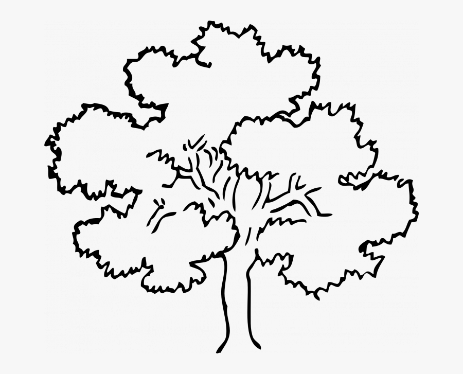 Tree Clipart Black And White, Transparent Clipart