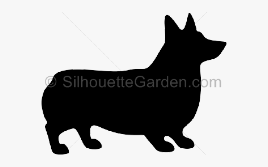 Corgi Clipart Black And White, Transparent Clipart