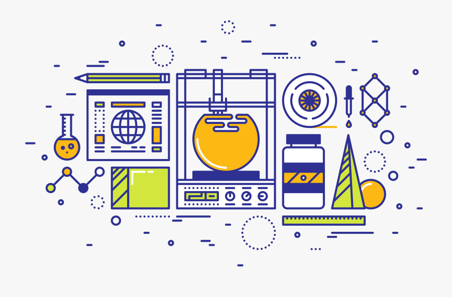 Production Line Flat Design, Transparent Clipart