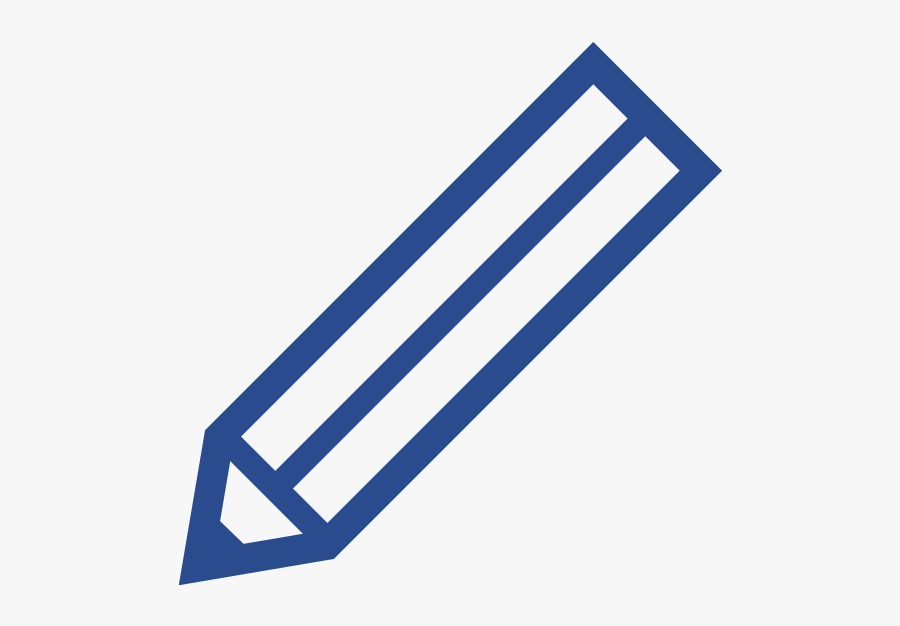 File - Blue Pencil - Svg - Pencil Blue Transparent Icon, Transparent Clipart
