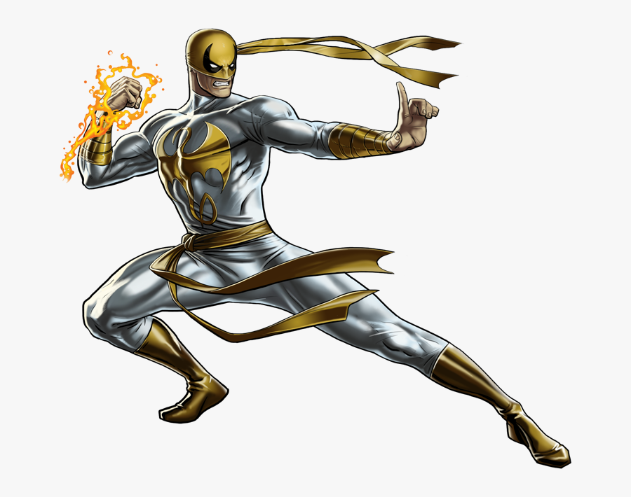 Transparent Iron Fist Logo Png - Iron Fist White And Gold, Transparent Clipart