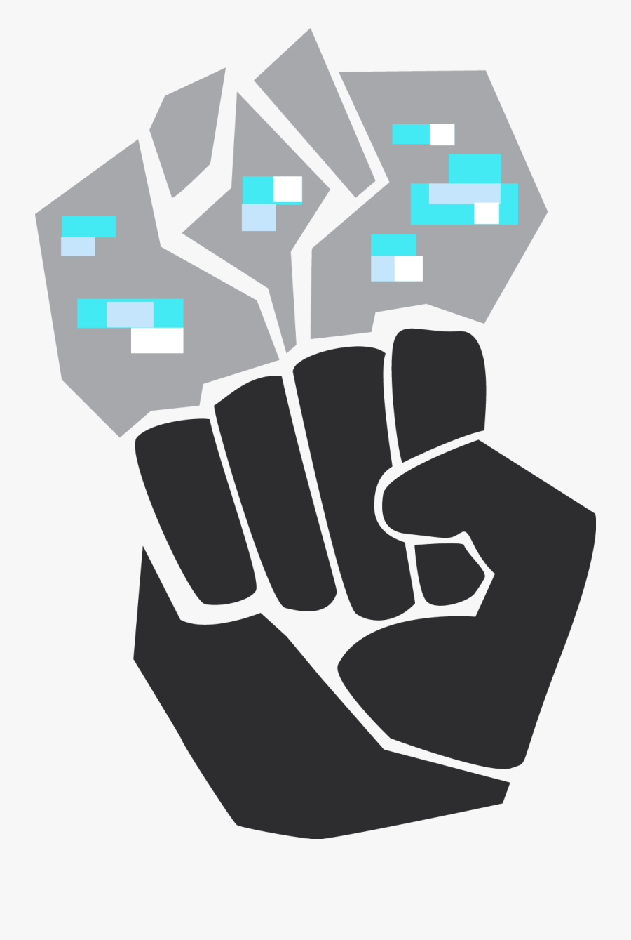 Transparent Iron Fist Logo Png - Fist Minecraft, Transparent Clipart