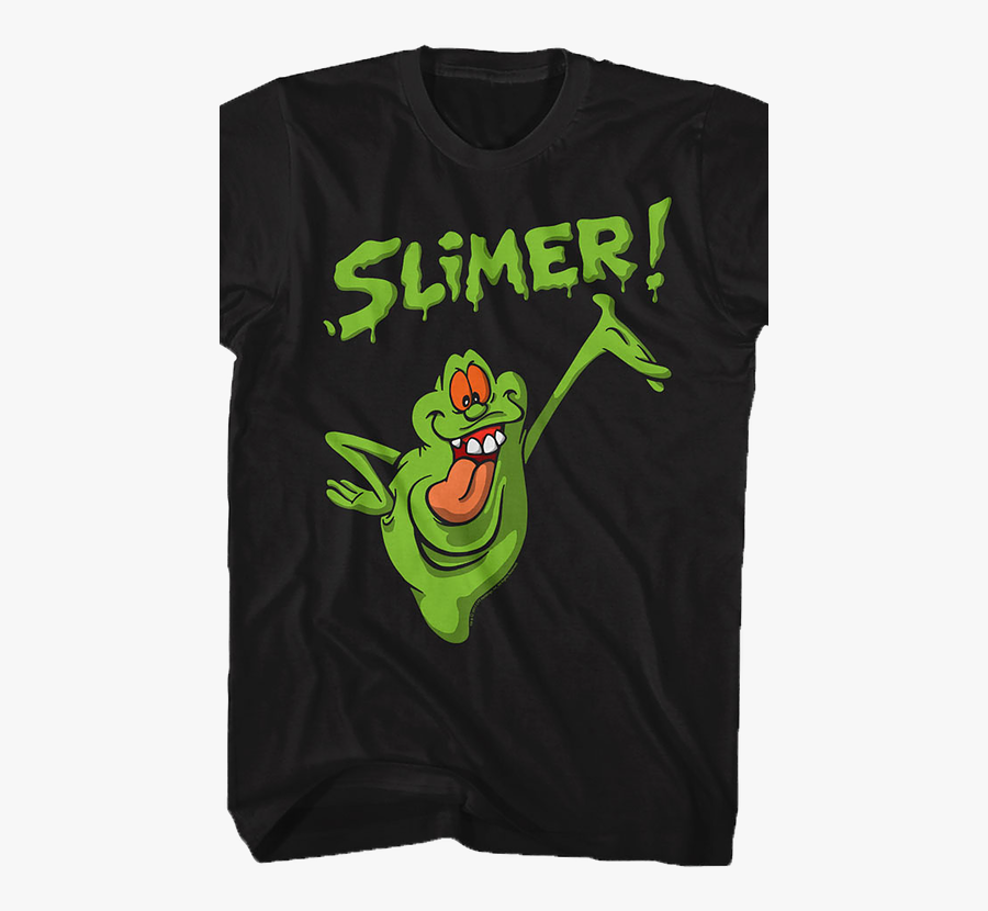 Ghostbuster Logo Slimer - Slimer Real Ghostbusters T Shirt, Transparent Clipart