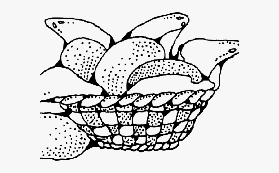 Bakery Basket Cliparts - 麵包 籃 形象, Transparent Clipart