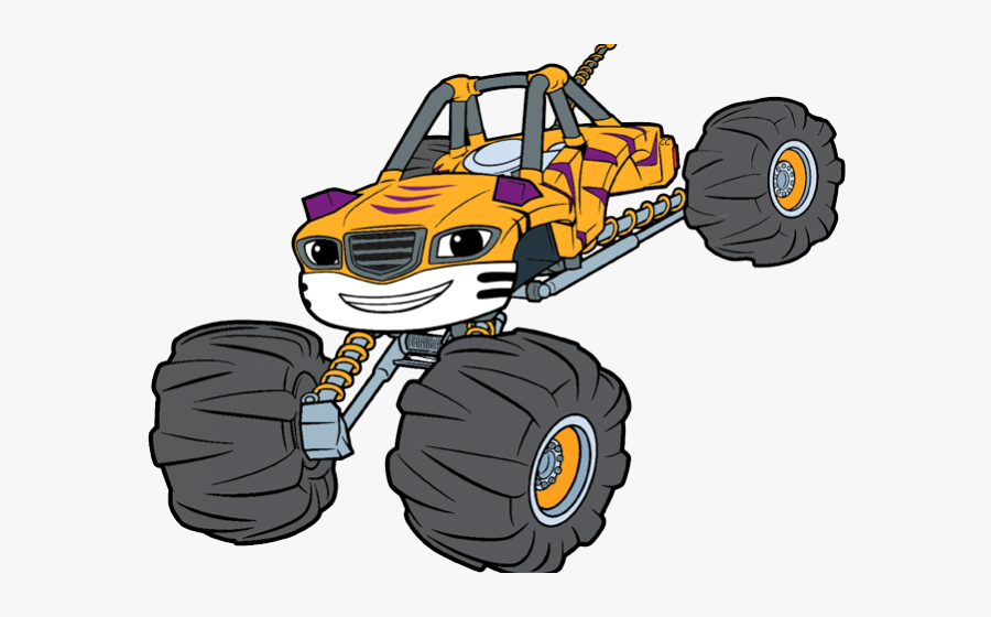 Race Clipart Monster Truck Tire - Crusher Blaze And The Monster Machines Stripes, Transparent Clipart