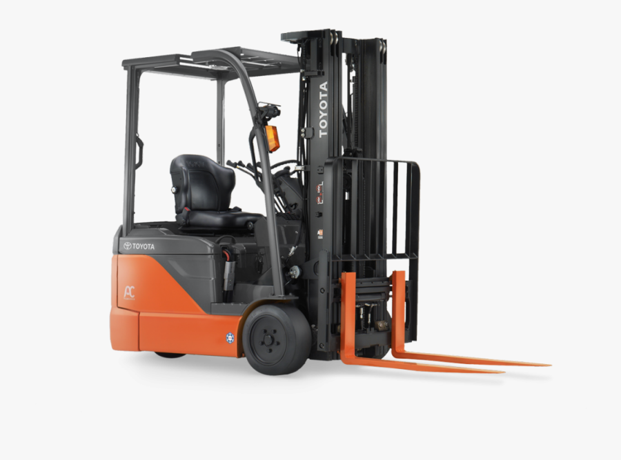 3 Wheel Electric Forklift Stand Up Forklift Clipart - 3 Wheel Toyota Forklift, Transparent Clipart