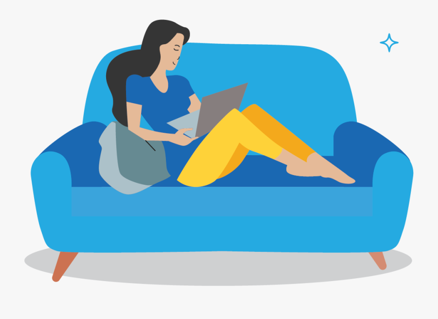 Relaxing Customer - Sitting, Transparent Clipart