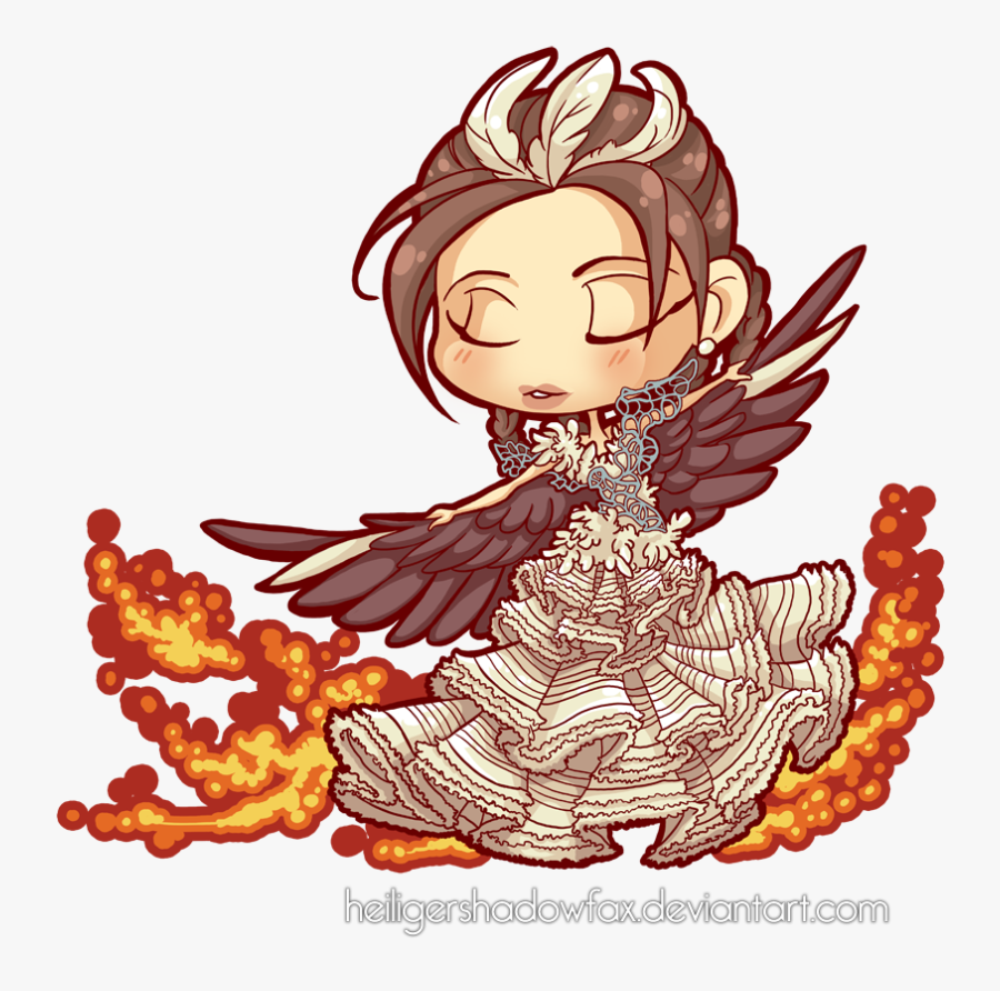 Hunger Games Katniss Chibi, Transparent Clipart