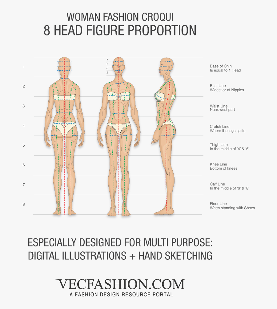 Croquis Sketch Vecfashion - Puffer Jacket Flat Drawing, Transparent Clipart