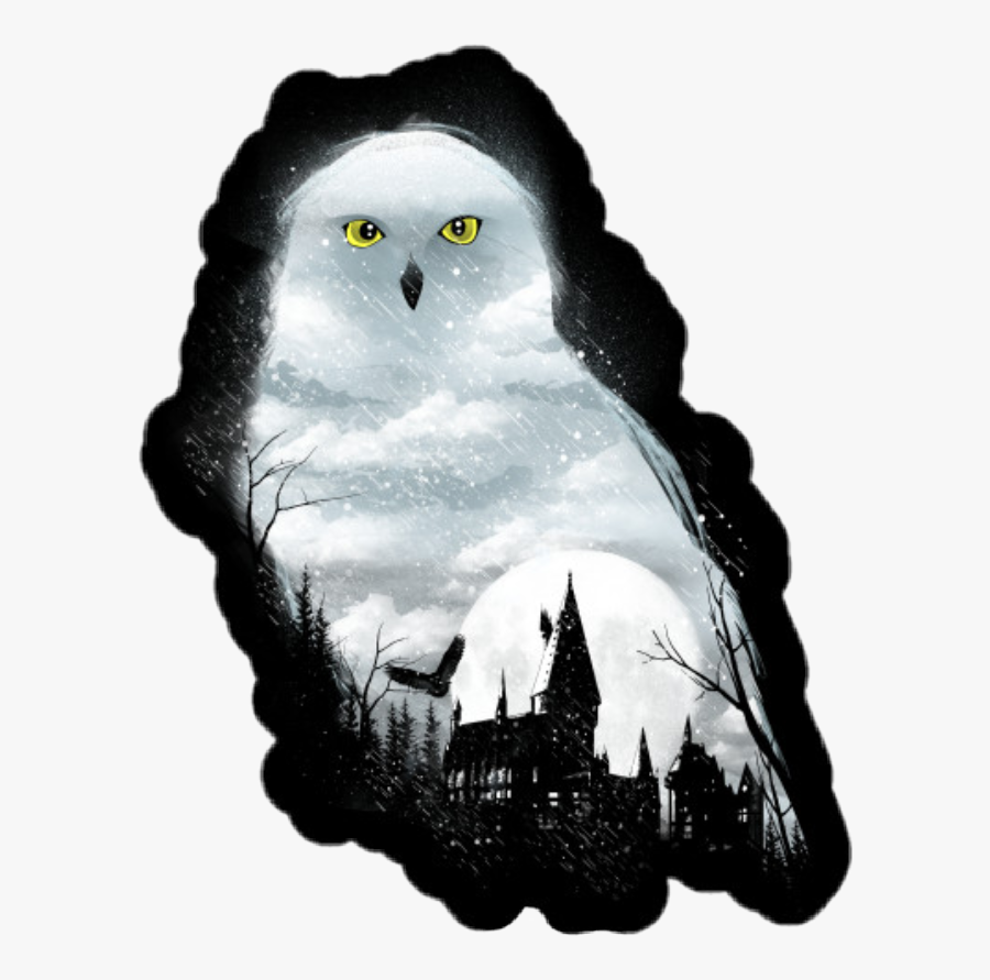 #harry Potter #harrypotter #hedwig #owl #whiteowl #hedwigowl - Night Magical Winter, Transparent Clipart