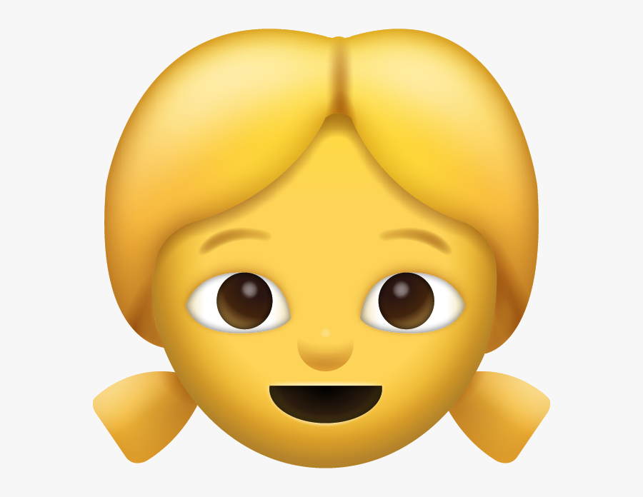 Download Girl Iphone Icon - Transparent Girl Emoji Png, Transparent Clipart