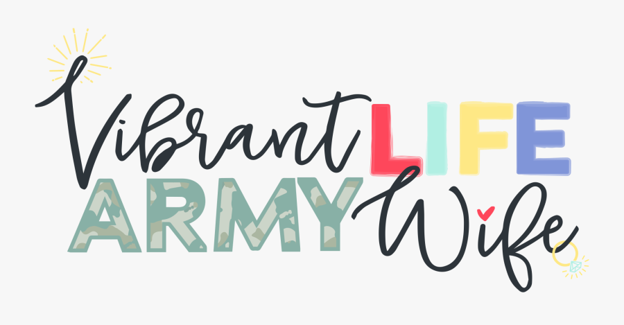 Vibrant Life Army Wife - Calligraphy, Transparent Clipart
