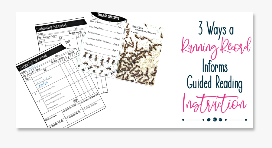 3 Ways A Running Record Informs Guided Reading Instruction, Transparent Clipart