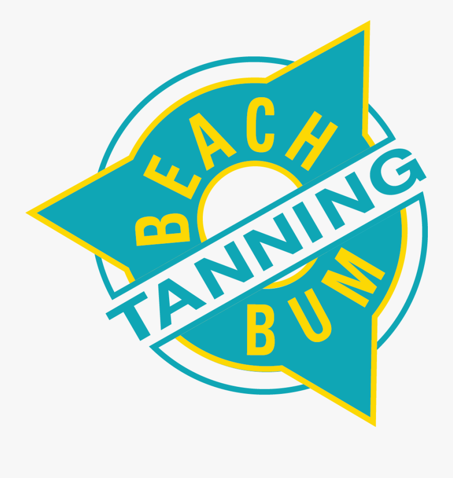 Beach Bum Tanning Logo, Transparent Clipart