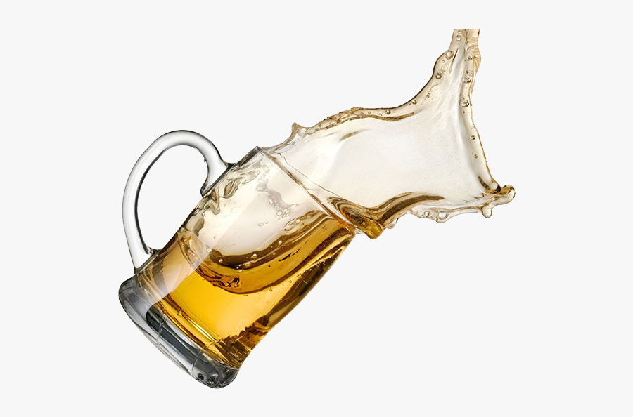 Coffee Liquid Draught Tea Spilled Beer Glassware Clipart - Cerveza Derramandose, Transparent Clipart